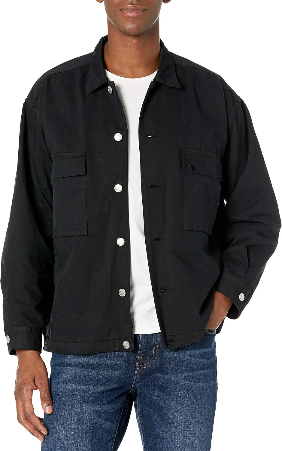 OBEY mens Shirt Jacket: Clothing