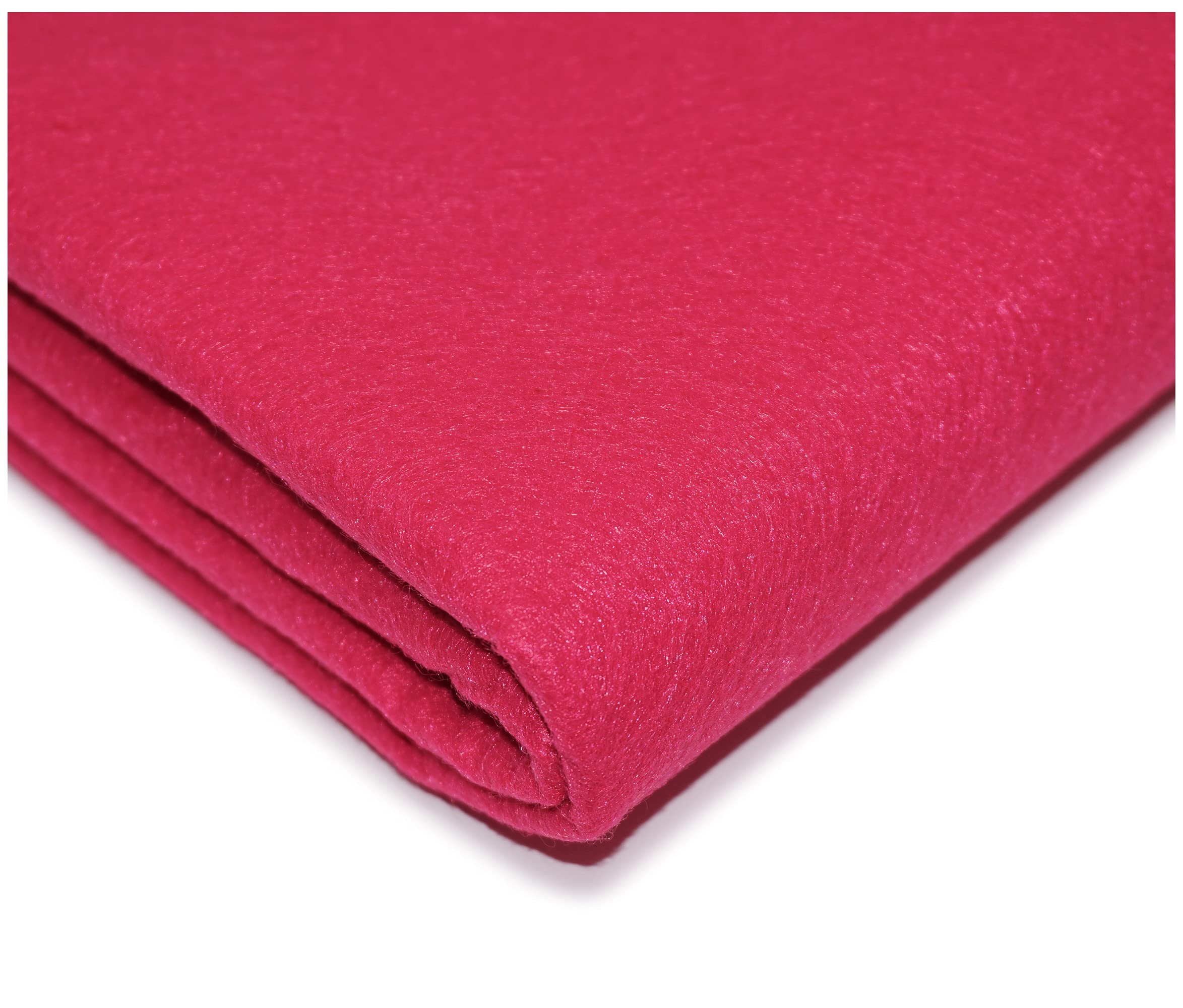 "Get Crafting" 100% Acrylic Felt Fabric Perfect for Arts & Crafts, Sewing Material - 150cm Wide, Available in 30 Vibrant Colours (200 x 150cm / 79" x 60" (Pre-Cut), Cerise)