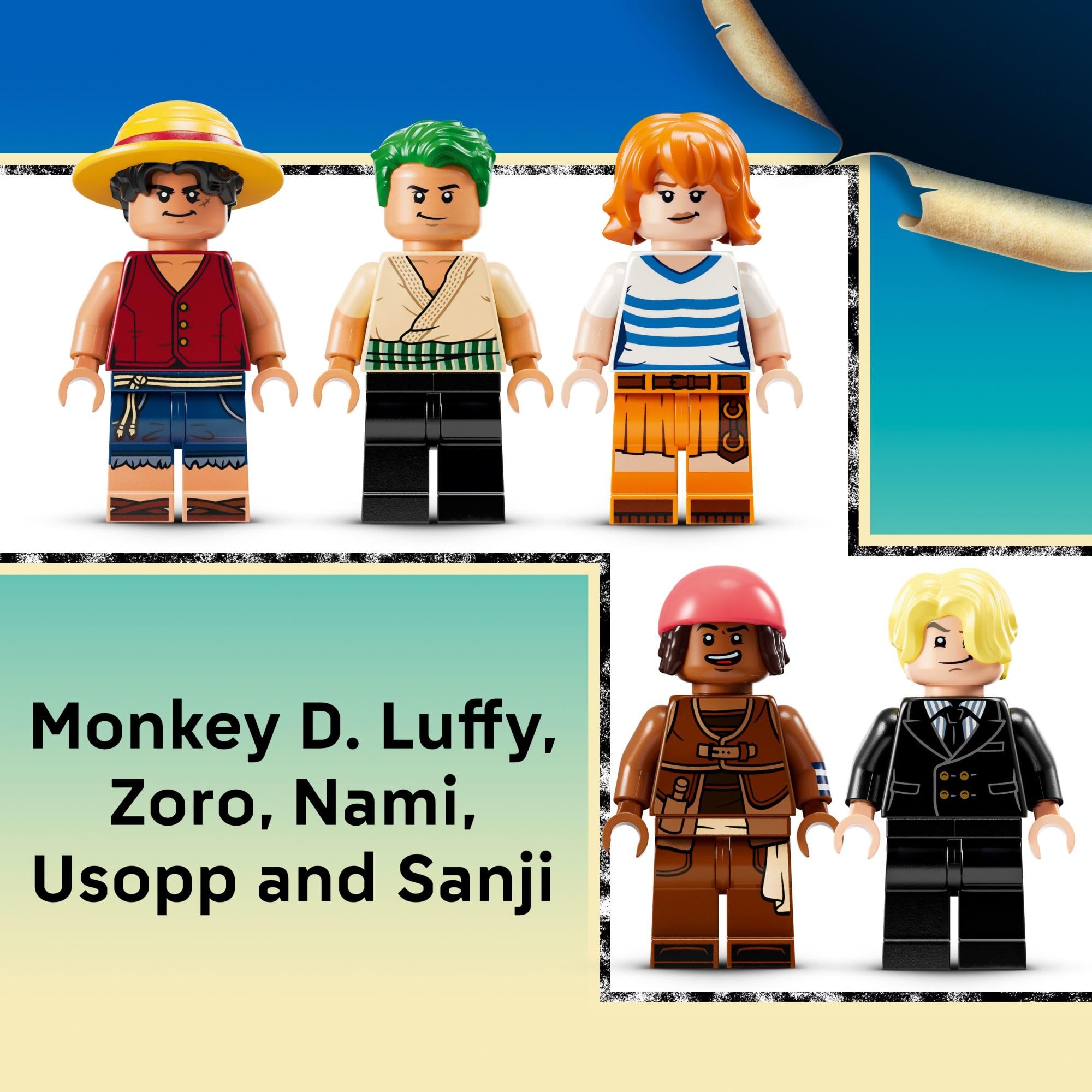 Lego ONE Piece The Going Merry Pirate Ship Building Blocks - Pretend Play Adventure Toy for Boys & Girls, 10+ - Straw Hat Crew Toy Figures & Playset for Anime Fans - Gift Idea for Birthdays - 75639
