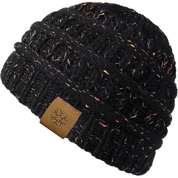 Thick Knitted winter hat, very warm, Embroidered Embroidered Knit Hat - Etsy main image 4