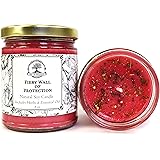 Fiery Wall of Protection 9 oz Soy Candle | Protection & Negative Energy Rituals | Hoodoo Wiccan Pagan Voodoo