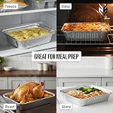 ZubyShax 20 Pack Large Aluminium Foil Trays with Lids 32x21x5.5cm view 4