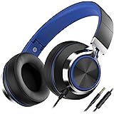 AILIHEN C8 Wired Headphones with Microphone and Volume Control Folding Lightweight Headset for Cellphones Tablets Chromebook 