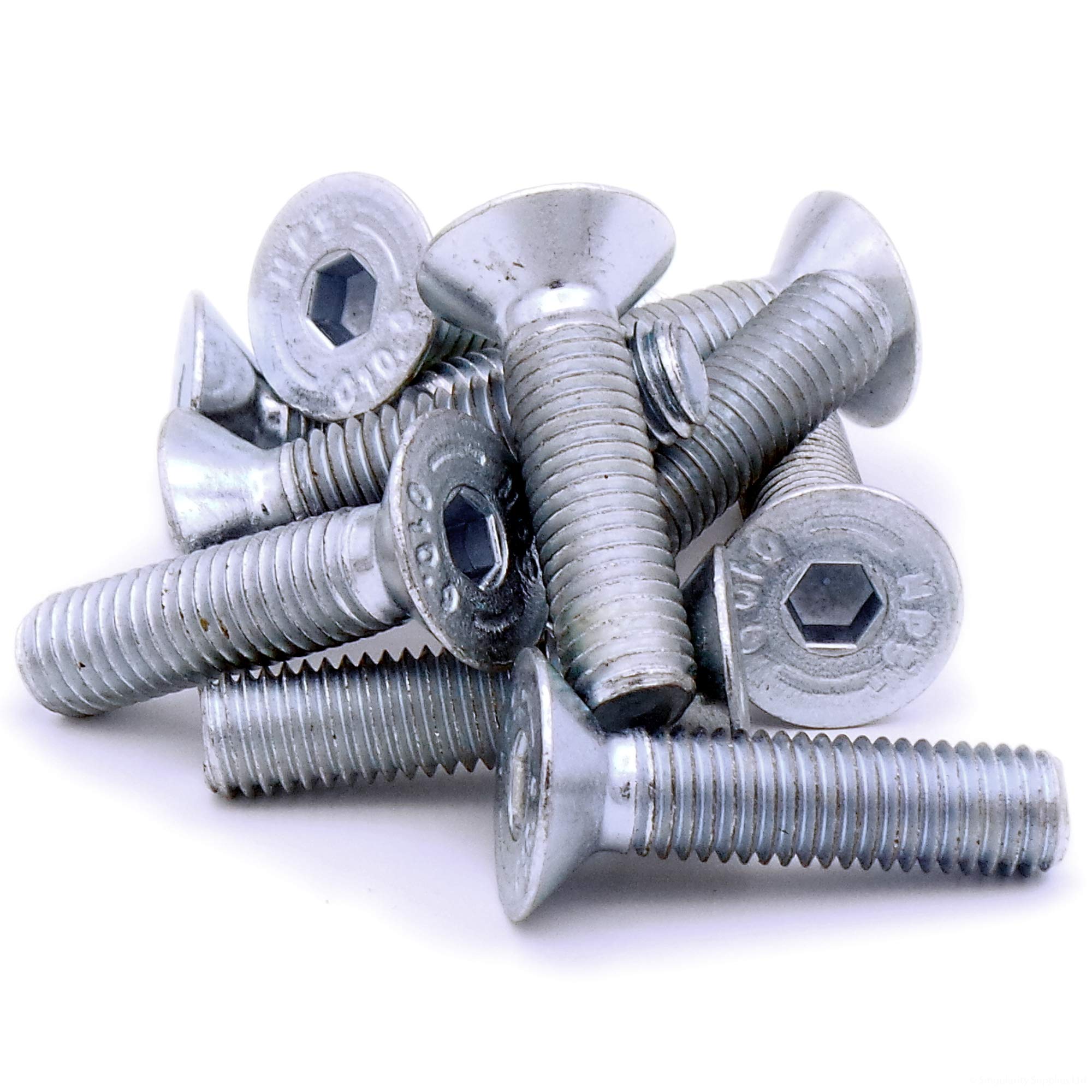 M6 (6mm x 50mm) Hex Socket Countersunk Machine Screw (Bolt) - Stainless Steel (A2) (Pack of 20)