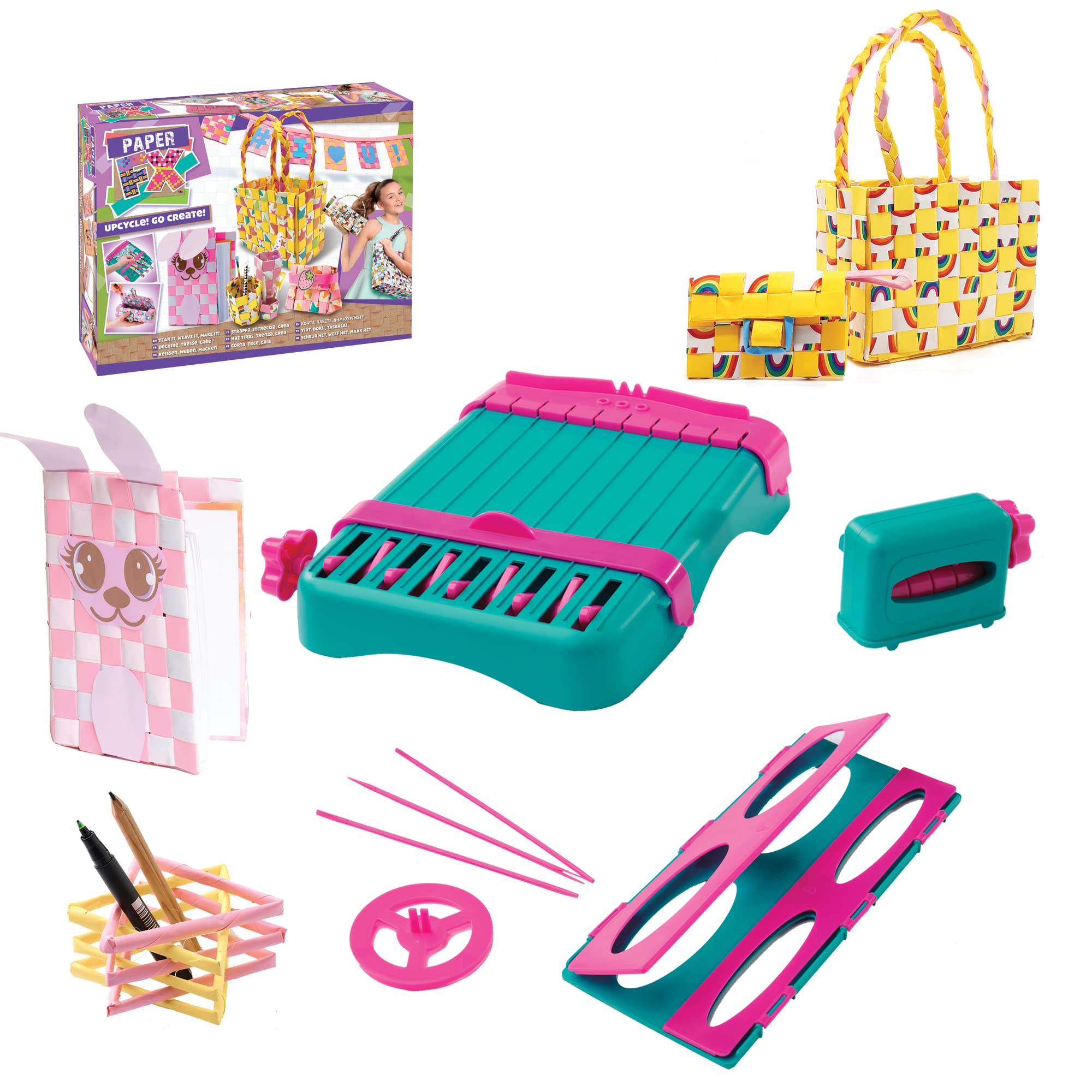 Paper FX Craft Kit for Kids Age 7+, Create Stylish Creations from Magazines and Papers, Make Fashion Accessories, Paper not Included, Multicolour