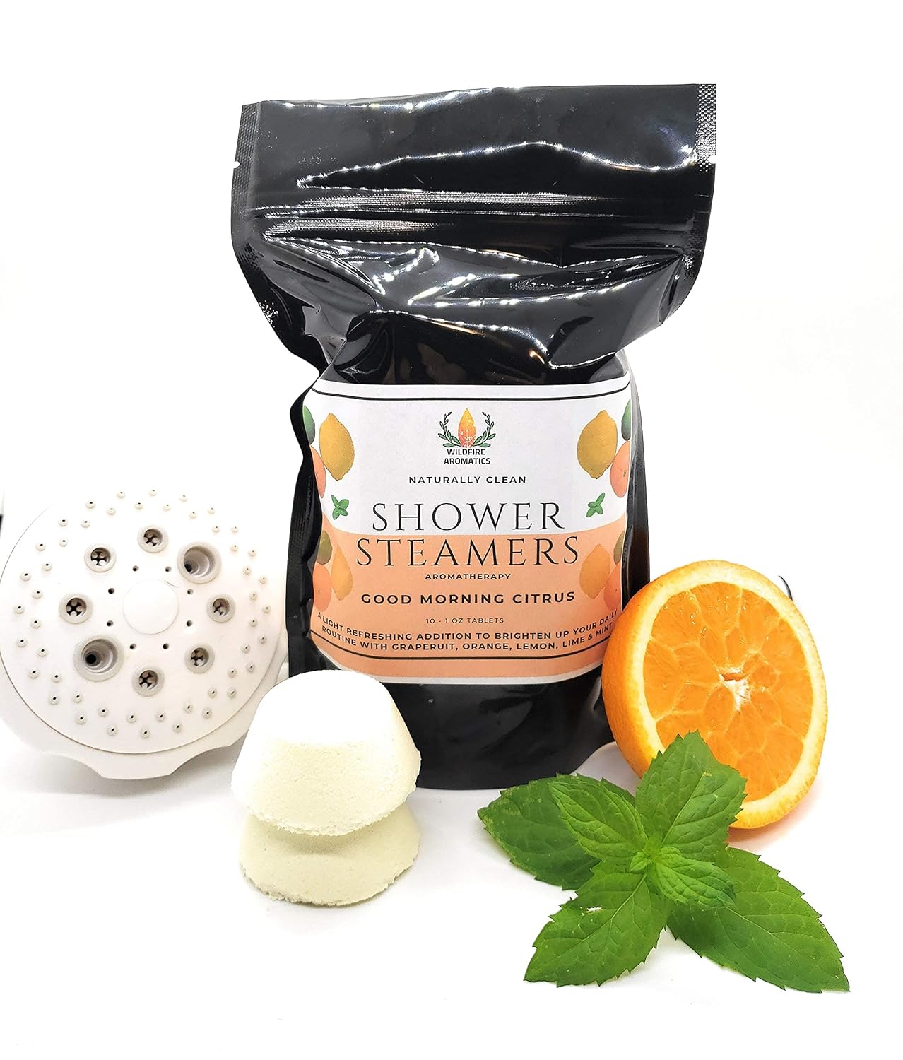 Citrus 10 tablet Shower Steamer gift pack, Wildfire Aromatics