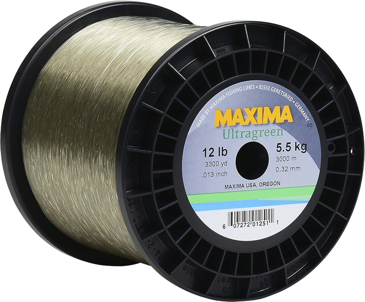 Ultra Maxima Green Line Fishing Mono Bulk Line Spooling Accessories