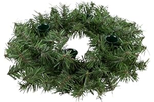 Northlight Two-Tone Pine Artificial Christmas Advent Wreath, Green