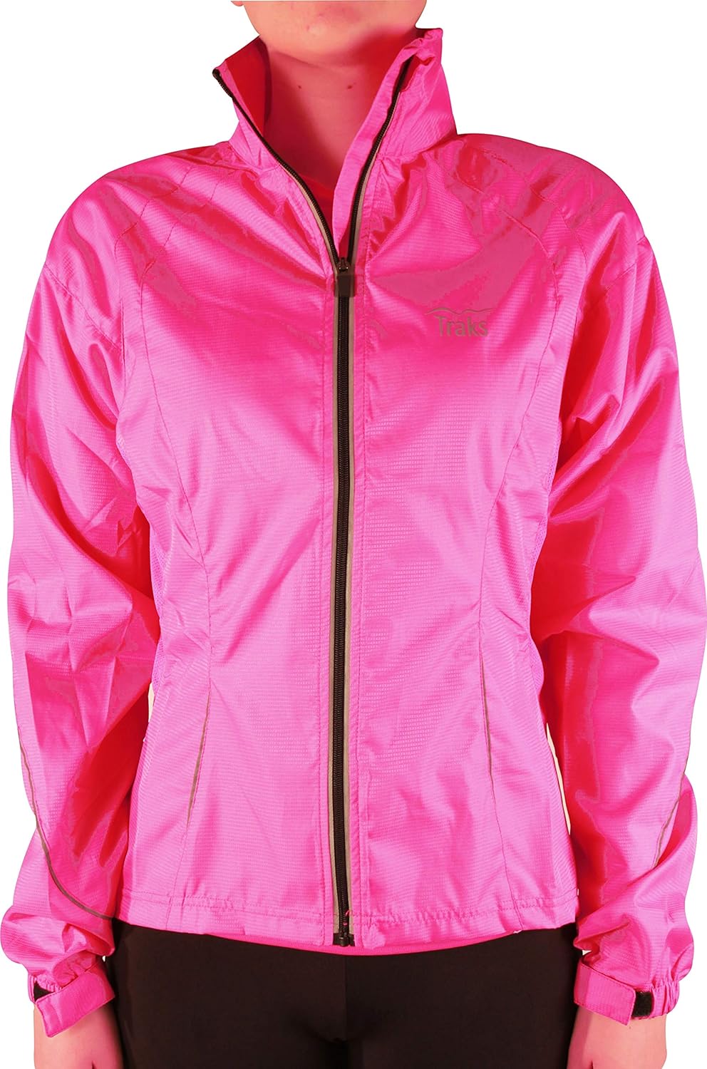 pink cycling jacket