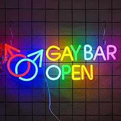 Xixkilly Gay Bar Open Neon Sign for Wall Decor Bar