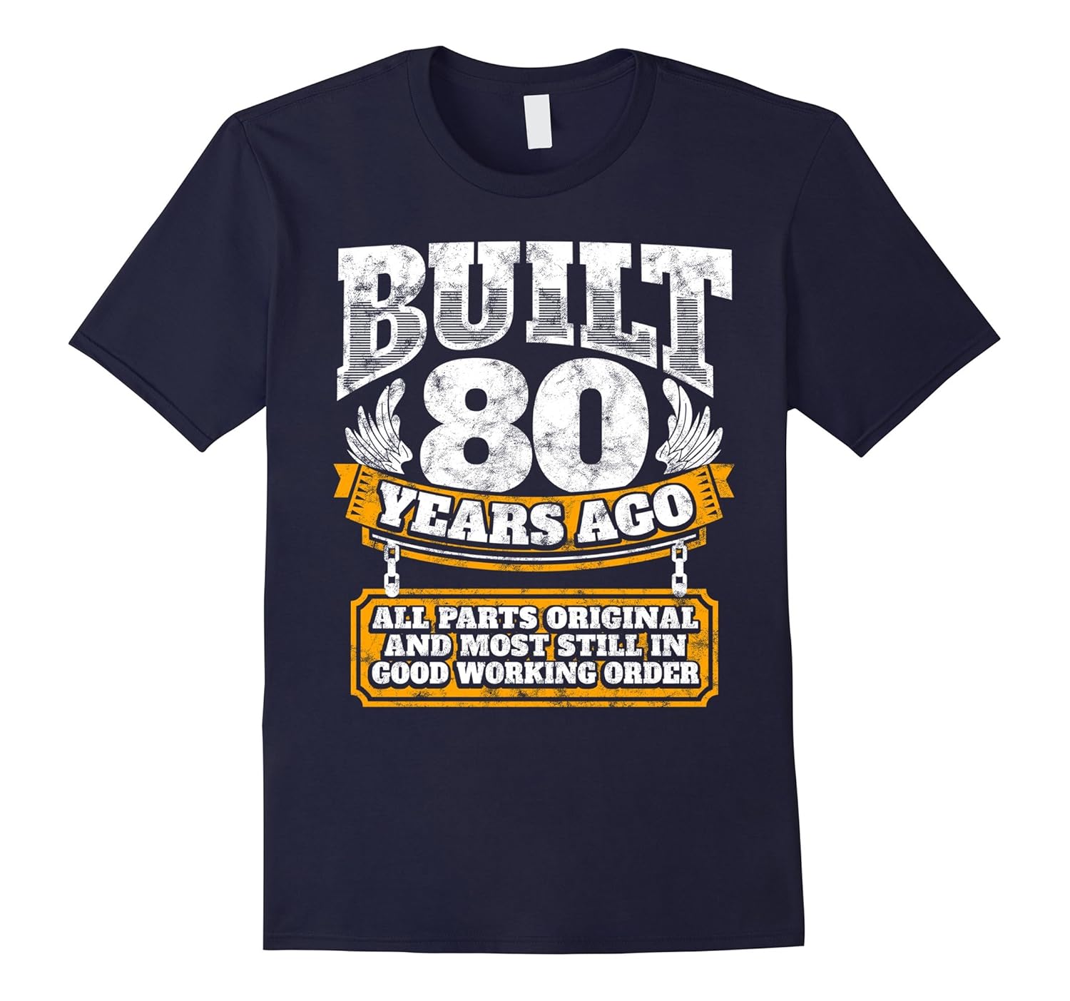 Funny 80th Birthday Shirt BDay Gift Saying Age 80 Year JokeCL Colamaga