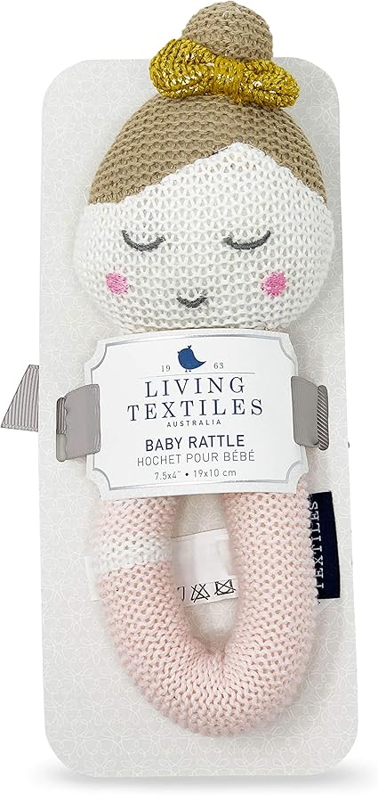 living textiles baby rattle