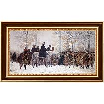 Eliteart Ölgemälde-Reproduktion – George Washington Und Seine Veteranen, 91,4x55,9 Cm