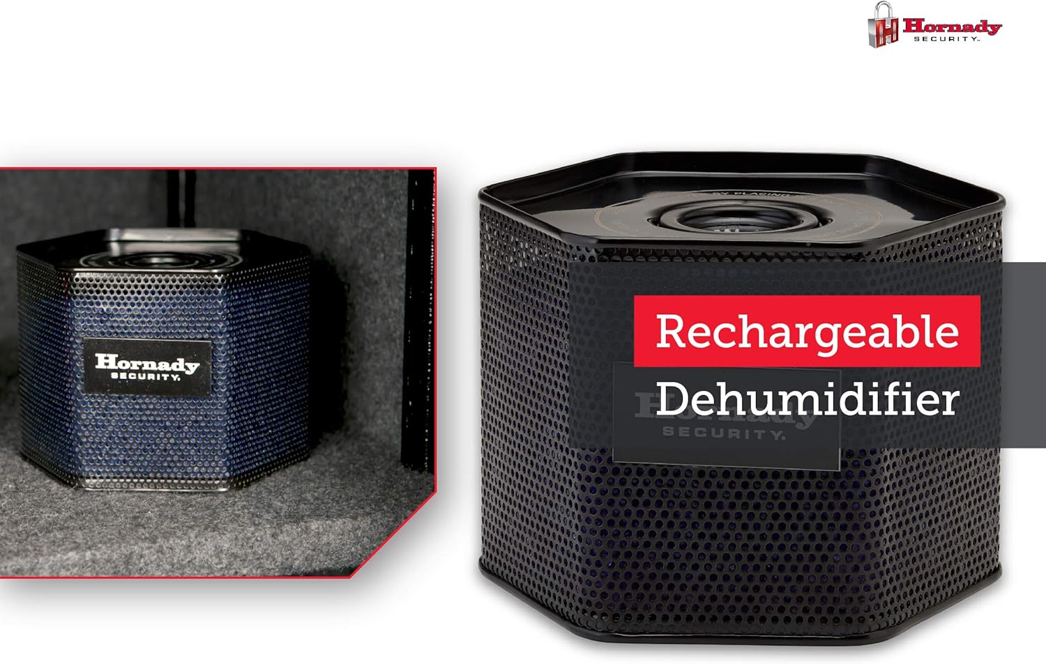 Hornady Reusable Canister Dehumidifier 750G, 95902 - Portable, Easy to Use Moisture Absorbers for Gun Safes & Cabinets - Prevent Moisture Damage for Gun Safe Accessories, Firearms in Your Gun Vault : Sports & Outdoors