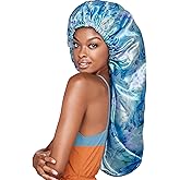 Red by Kiss Reversible Silky Satin Adjustable Bonnet, Secure Fit for Sleep, Protect Hair & Maintains Moisture, Adjustable Band & Easy Care