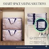 VENO 10 Pack Moving Bags Large Storage Bins with Lids Clear 102L view 6