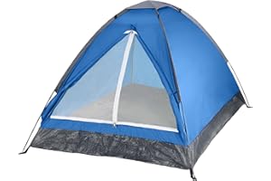 2 Person Camping Tent with Rain Fly and Carrying Bag - Lightweight Outdoor Pop Up Tents for Camping Essentials, Music Festivals, Backpacking, Hiking, or Beach Shelter by Wakeman Outdoors