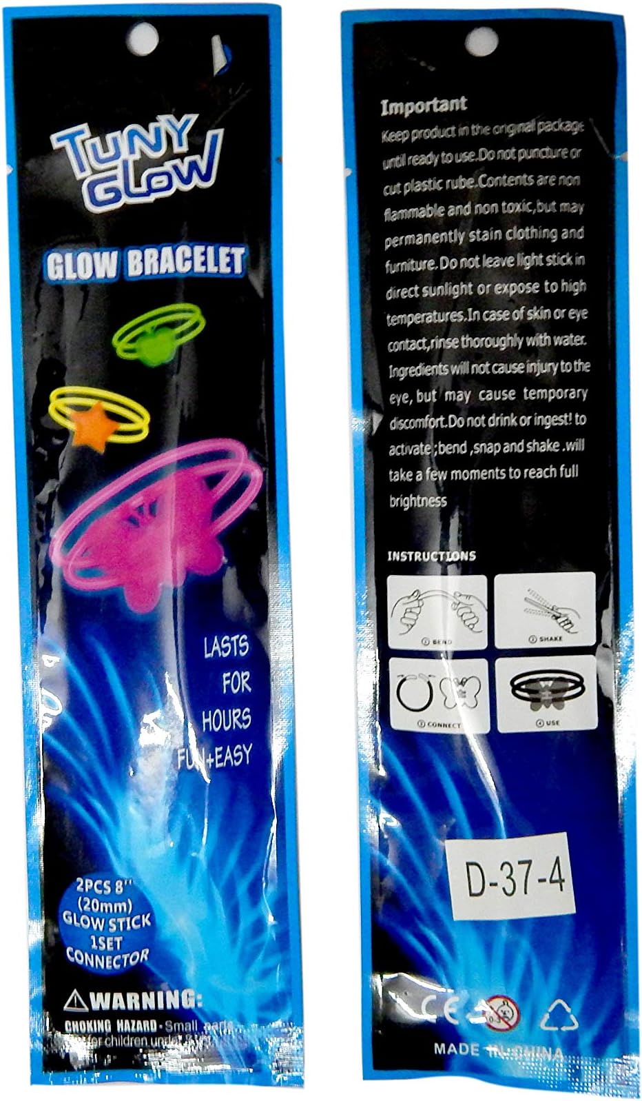 ThemeHouseParty® Theme Party Props Glow Wrist Band with Butterfly Combo for Birthday,Anniversary,Wedding, Baby Shower Props rakshabandhan Gift Rakhi Gift