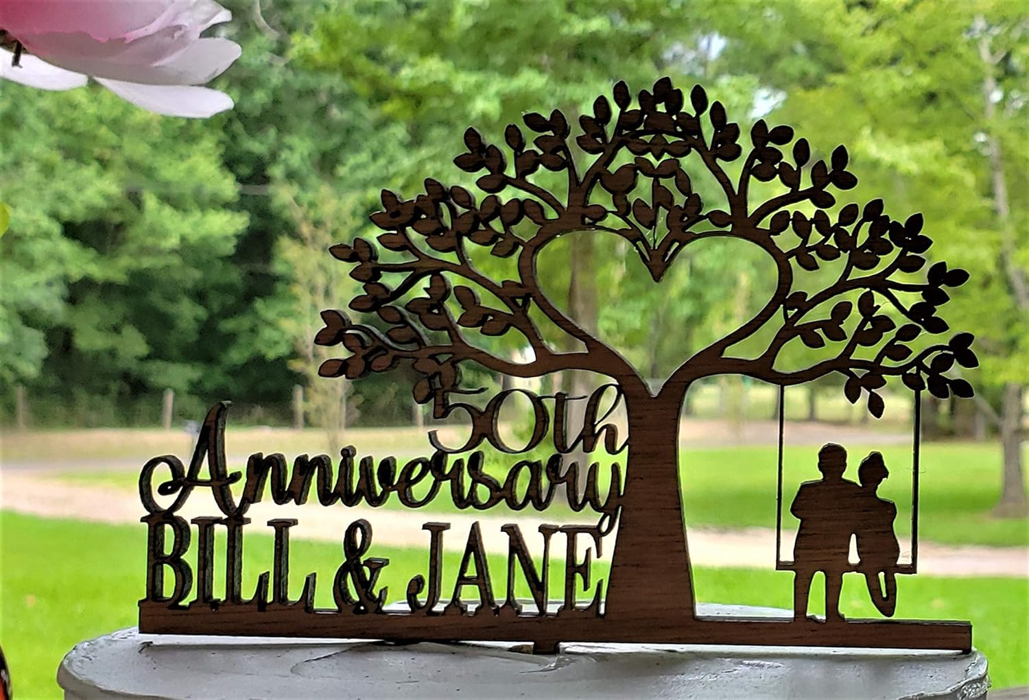50TH Anniversary Cake Topper Personalized cake topper