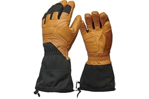 BLACK DIAMOND Guide Ski/Snow Gloves | Premium Leather Shell | Waterproof & Insulated | Includes Gore-TEX Insert, Plus Warm Technology & Goat Leather Palm