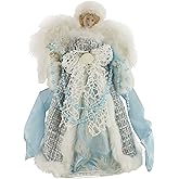 Windy Hill Collection 14" Inch Standing Blue Ocean Angel Christmas Tree Topper or Table Top 514101