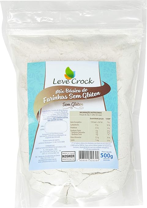 Mix Básico de Farinhas sem Glúten Leve Crock 500g