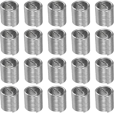 sourcing map M16 x 2 Wire Thread Inserts 32mm 304 Stainless Steel Helical