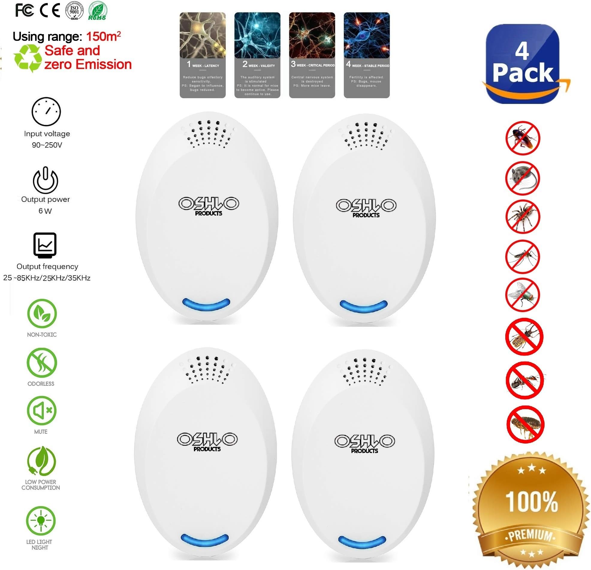 Premium Quality,Ultrasonic Pest Repeller, Mosquito Repellent, Pest Repeller Plug In, Mice Repellent, cockroach Repellent,Electronic Repeller,Rodent Repellent, Roach Killer, Electronic Pest Control