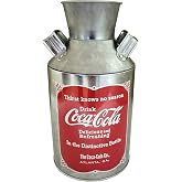 The Tin Box Company Coke Replica Milk Can, Red, 4-1/4 x 8" - 666217