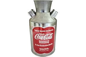 The Tin Box Company Coke Replica Milk Can, Red, 4-1/4 x 8" - 666217