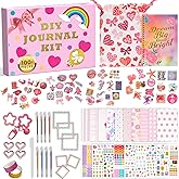 DIY Journal Kit for Girls 6-14,Gifts for Teen Girls Trendy Stuff,Stocking Stuffers for Teen Girls,Scrapbook Diary Supplies Set, Birthday Gifts for Girl Teen Daughter 6 7 8 9 10 11 12 13 14 Year Old
