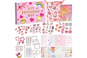 HRPHRP DIY Journal Kit for Girls 8-14,Gifts for Teen Girls Trendy Stuff,Stocking Stuffers for Teen Girls,Scrapbook Diary Supplies Set, Birthday Gifts for Girl Teen Daughter 6 7 8 9 10 11 12 13 14 Year Old