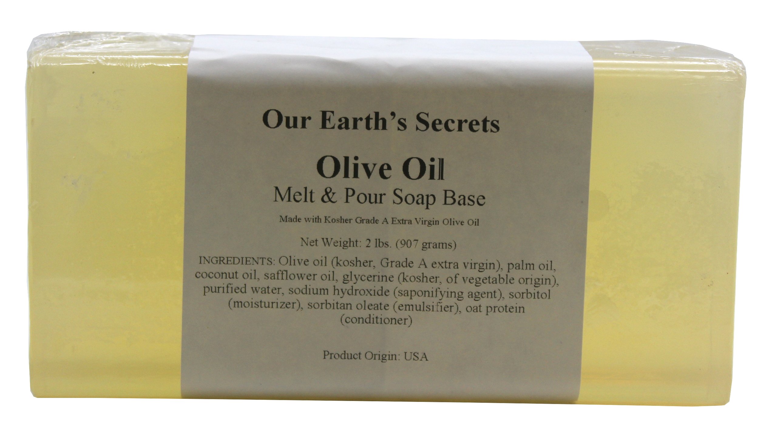 Olive Oil 2 Lbs Melt and Pour Soap Base Our Earth's Secrets Buy
