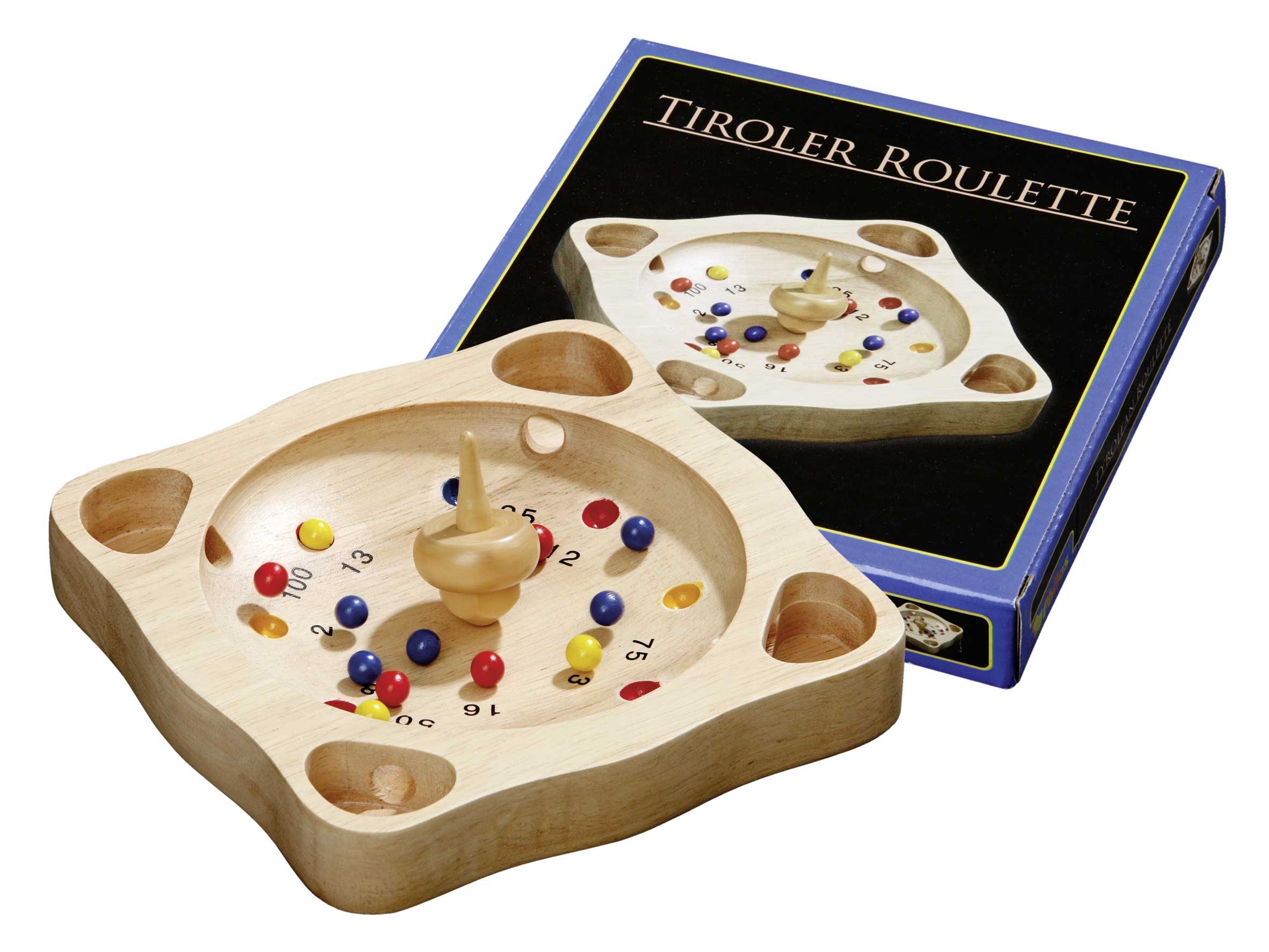 Philos Tyrolean Roulette Puzzle Game, Small, Light Brown