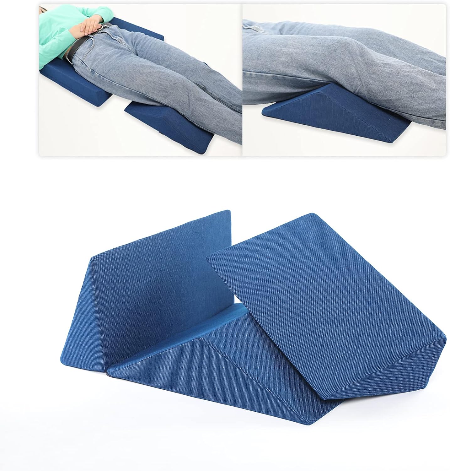 Fanwer 3 in 1 Wedge Pillow Set for After Surgery Position Wedge Pillow