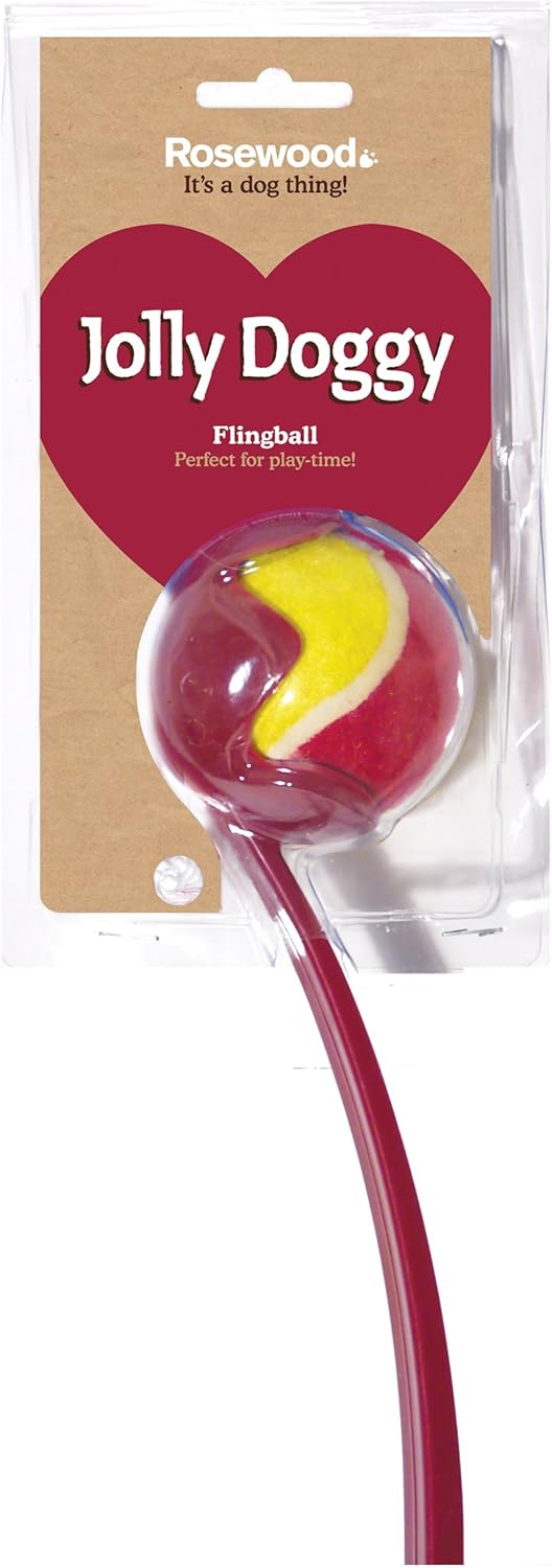 Rosewood Flingball Dog Ball Launcher with Tennis Ball - Image 3