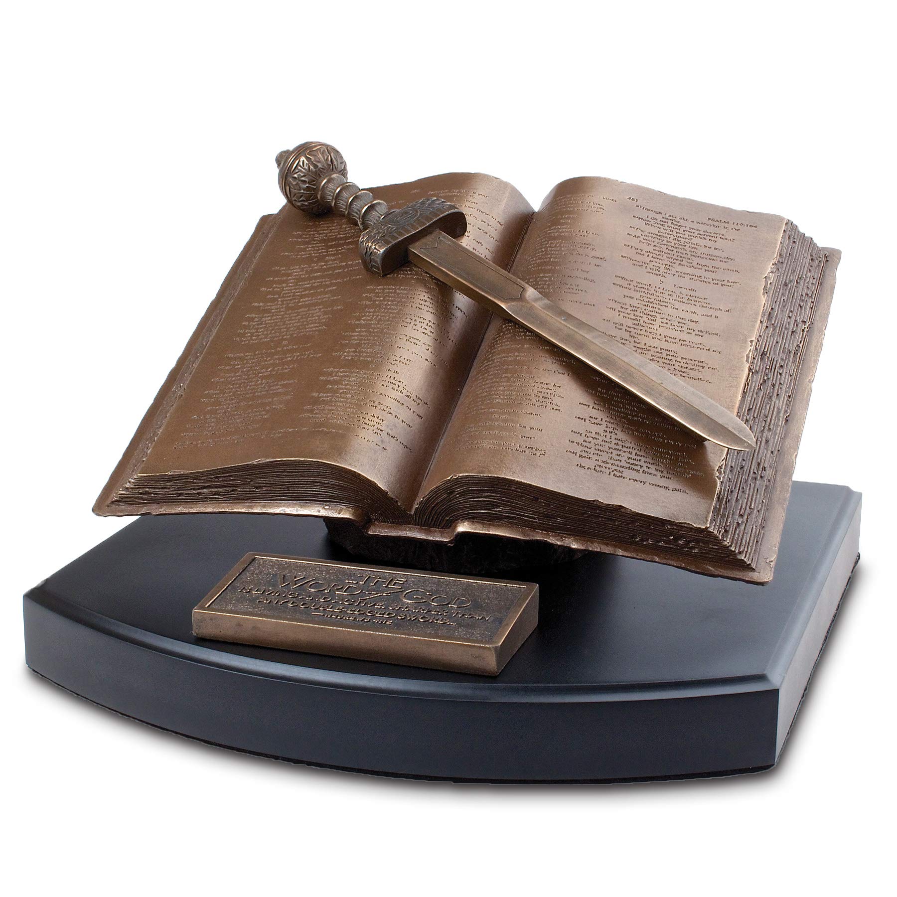 Photo 1 of (see all images for damage) Lighthouse Christian Products Word of God Sword Bronzelike Finish 8.25 x 4 Hand-Cast Resin Mounted Sculpture