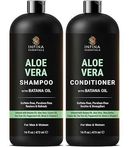 Amazon.com : JASON All Natural Organic Aloe Vera Shampoo and Conditioner  Bundle with Dry Hair Treatment Product, Calendula, Chamomile and  Grapefruit, No Sulfates, No Parabens, Vegan, 16 fl oz each : Beauty