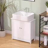 AVC Designs Bathroom Sink Cabinet Under Basin Unit White W60 D29 H60cm view 4