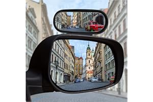 Upgraded Version HD Auxiliary Blind Spot Mirror for Car,360°Rotatable Wide Angle Convex Mirror,Universal Car Accessories Exte