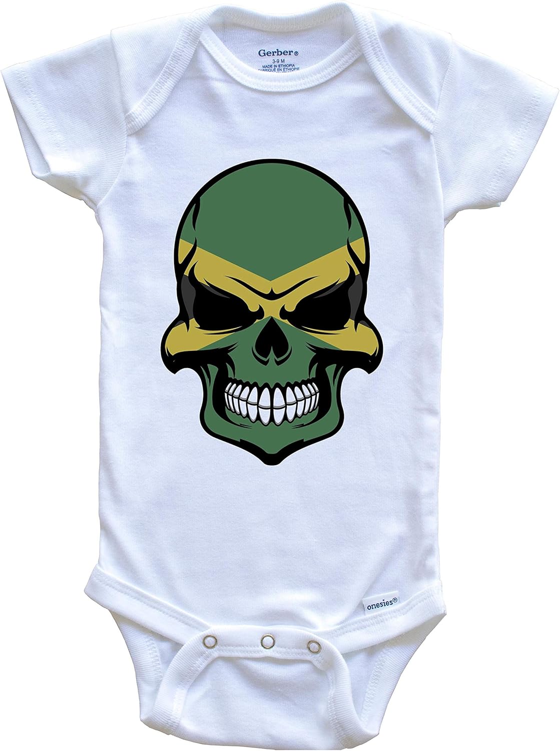 skull baby onesie