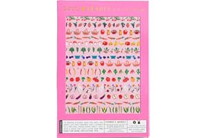 Deco Beauty Farmer's Market Nail Stickers - Lightweight & Easy-to-Apply Nail Art with Cute & Trendy Design - Durable & Long-Lasting Nail Sticker for Women, Ideal for DIY Manicures & Salon-Quality Nail