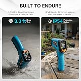 Tilswall Infrared Thermometer Gun with Emissivity 0.1-0.99 -50°C to 600°C view 6
