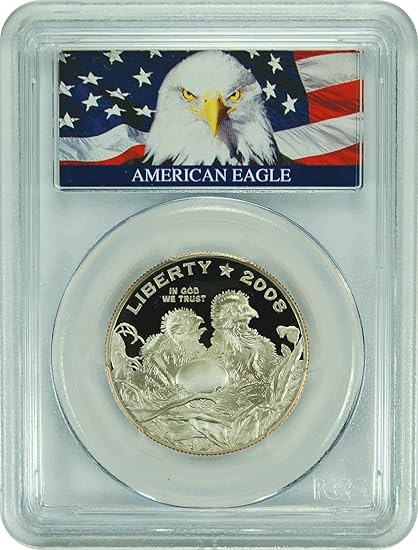 2008 S Commemorative Bald Eagle Bald Eagle Label (1/2) PR-70 PCGS DCAM ...
