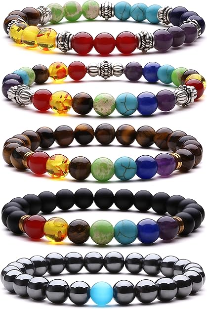 J Fee Edelstein Armband Chakra Hamatit Achat Armbander Amazon De Elektronik