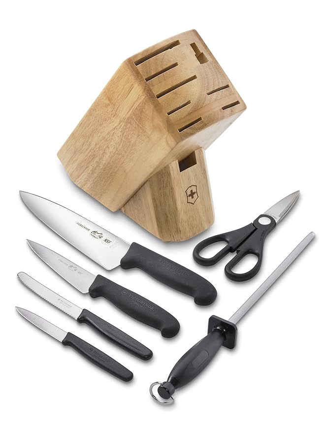 Victorinox 7Piece Knife Block Set Amazon.co.uk Kitchen & Home