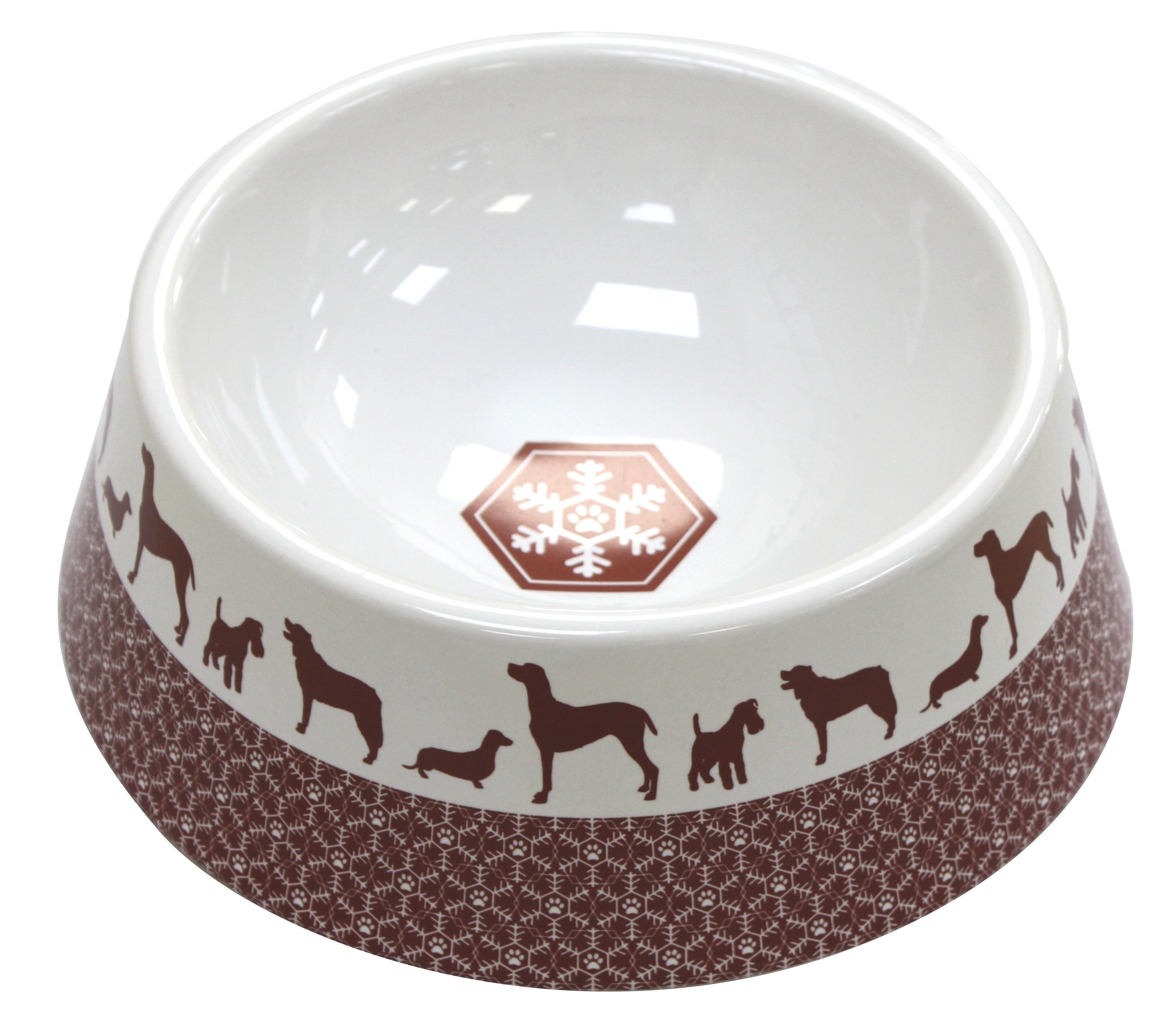 Pet Brands Christmas Dog Ceramic Bowl