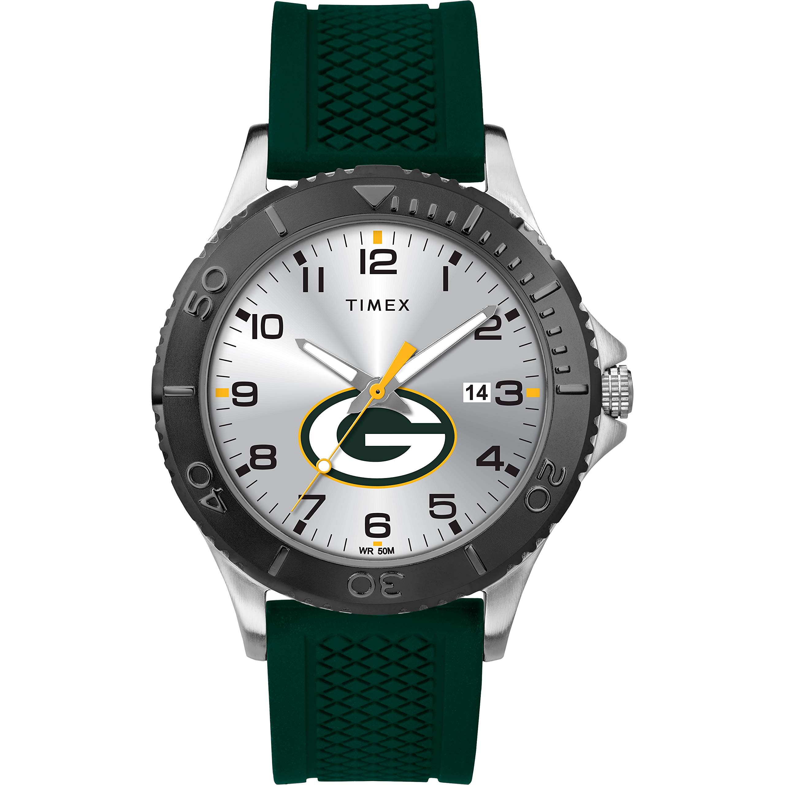 Timex Men's TWZFPACMH NFL Gamer Green Bay Packers Watch Image