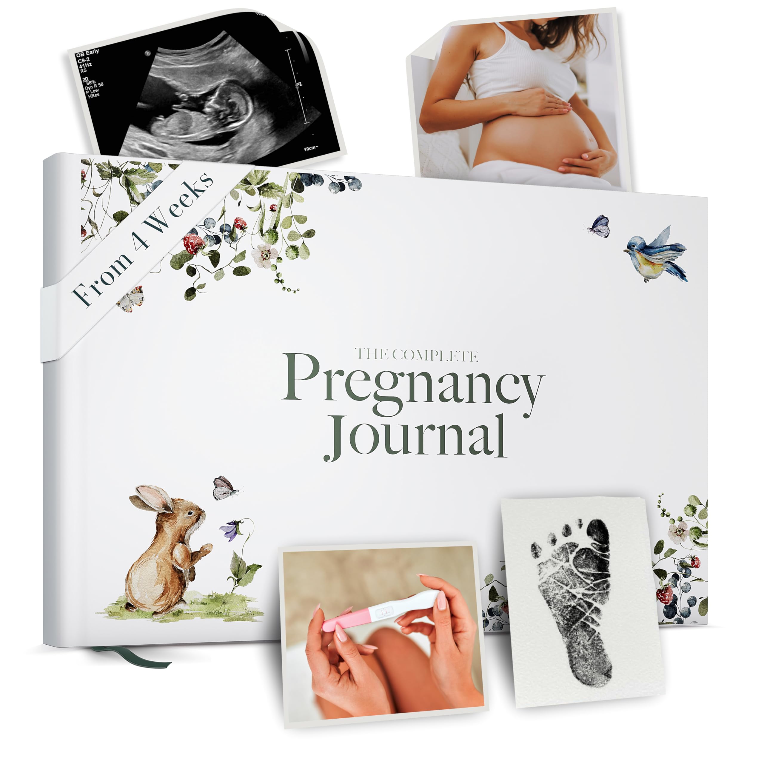 Pregnancy Journal and Memory Book Gift – Pregnancy Diary for Expecting New Mums - Includes Calendar, Scrapbook, Checklist and Organiser (Forest) — image 1