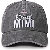 InnoBeta Mimi Gifts, Gifts for Mimi, Blessed Adjustable Embroidered Baseball Cap on Mother's Day, Christmas, Birthday